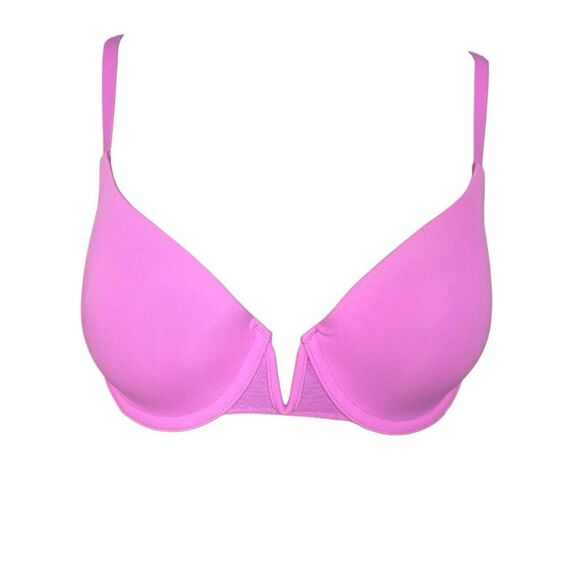NWT Wolford Straight Laced Demi Cup Bra 85C 38C Orchid Pink - Picture 1 of 15